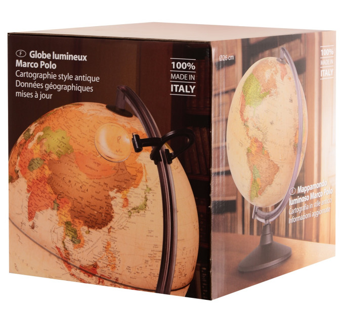 TECNODIDATTICA Глобус Tecnodidattica Marco Polo 25 см з підсвіткою (українська мова)