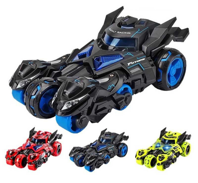 CARS S Іграшка CARS S Машина-катапульта 3в1 Pull-back зі світлом та звуком 1:32, в асортименті (CJ-1288068)