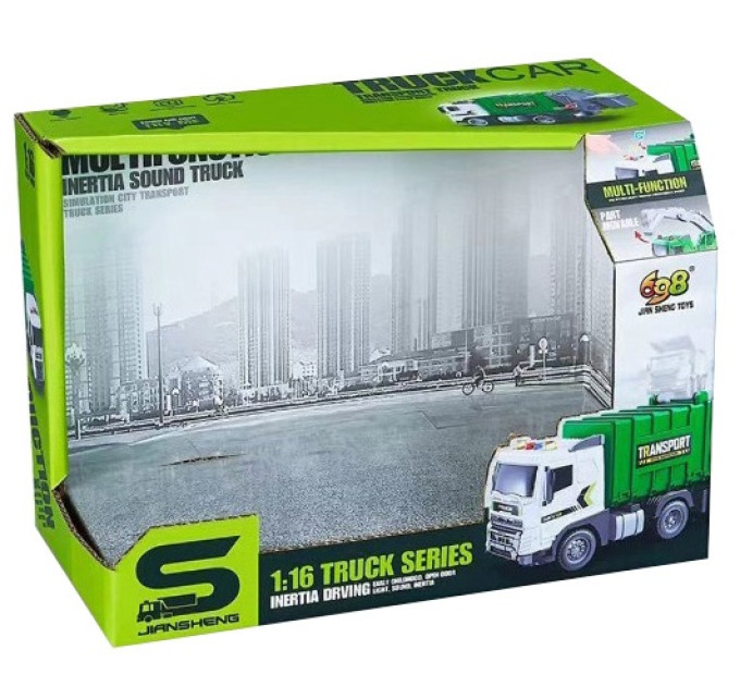 CARS S Іграшка CARS S Сміттєвоз зелений 1:20 (CJ-4358558)