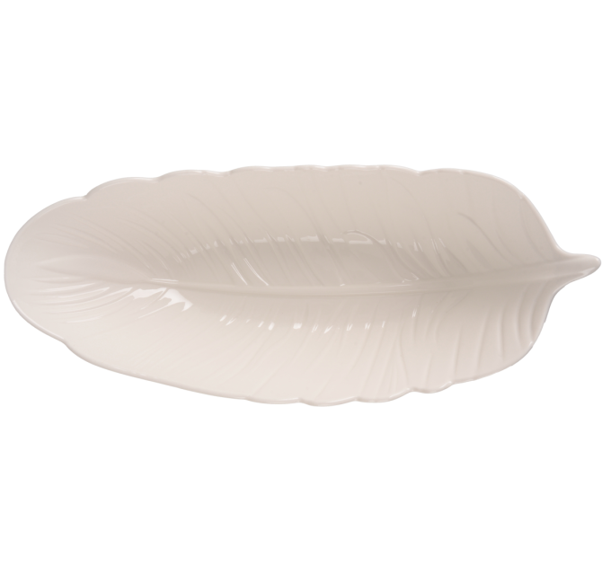 LED Блюдо LED Deep Leaf White, 35х14х8 см