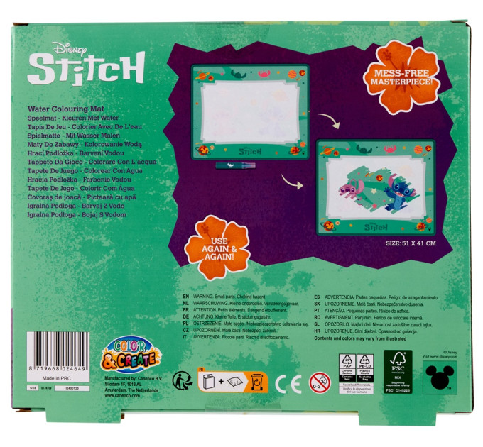 Disney Килимок для малювання водою Disney STITCH (ST24359)