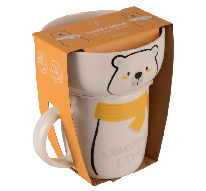 Limited Edition Набір для сніданку Limited Edition Happy Bear, 2 предмети