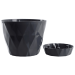 Violet House Горщик для квітів Violet House 0198 PRIZMA DARK GREY 1.5 л