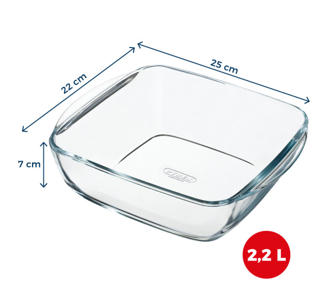 Pyrex Форма для запікання Pyrex AirFryer, 25x22x7 см (2.2 л)
