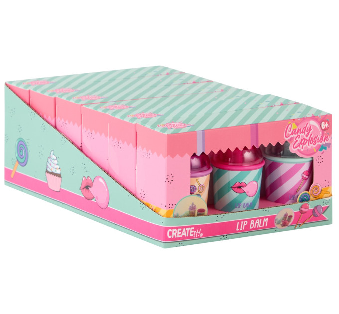 Create it! Набір з 3-х бальзамів для губ у стаканчиках Create IT! CANDY (884840)
