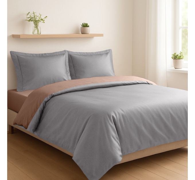 SOHO Комплект постільної білизни Soho Сімейний Duet 150х200 см Mocha/Grey