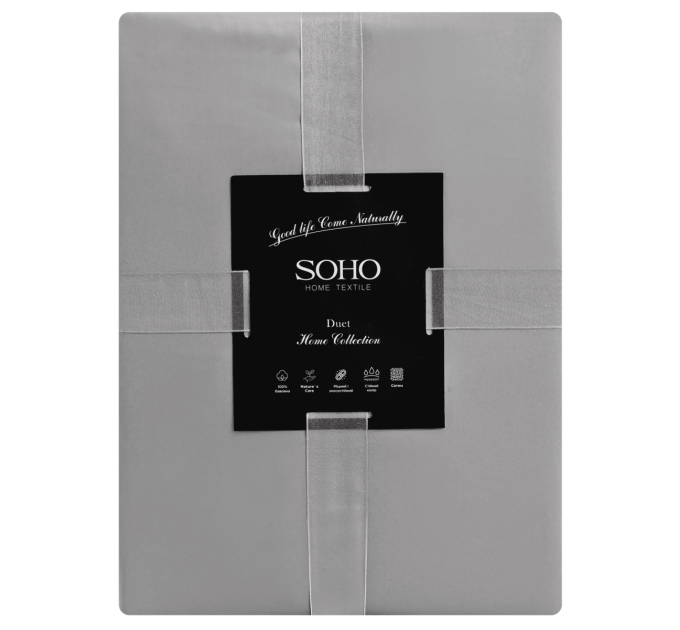 SOHO Комплект постільної білизни Soho Євро Duet 200х230 см Grey/Graphite