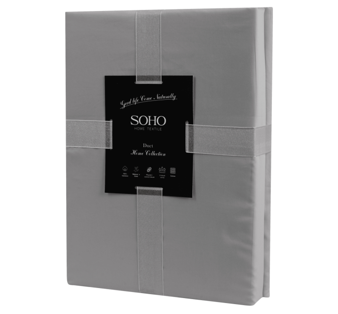 SOHO Комплект постільної білизни Soho Сімейний Duet 150х200 см Grey/Graphite