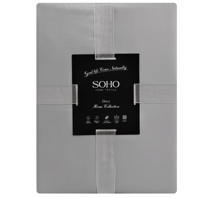 SOHO Комплект постільної білизни Soho Сімейний Duet 150х200 см Ivory/Grey