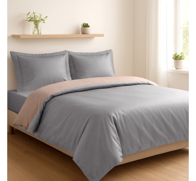 SOHO Комплект постільної білизни Soho Сімейний Duet 150х200 см Ivory/Grey