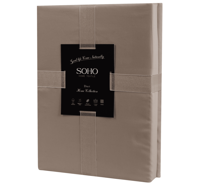 SOHO Комплект постільної білизни Soho Полуторний Duet 150х200 см Beige/Mocha
