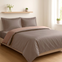 Комплект постільної білизни Soho Сімейний Duet 150х200 см Beige/Mocha