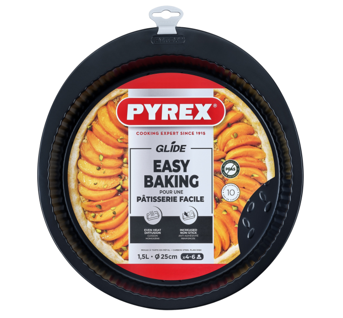 Pyrex Форма для випічки ребриста Pyrex Glide, 25 см