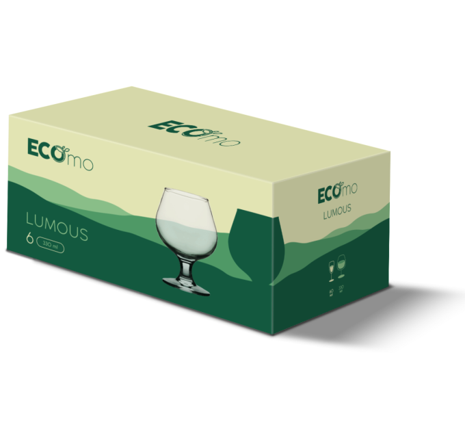 Ecomo Набір келихів ECOmo Lumous, 6х330 мл