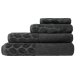 SOHO Рушник банний Soho 50х90 см Leaves Dark Gray