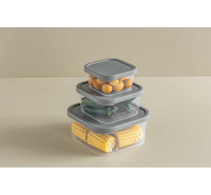 Idea Home Контейнер Idea Home 00811 Quick Box Gray 0.4 л (00811 Gray)