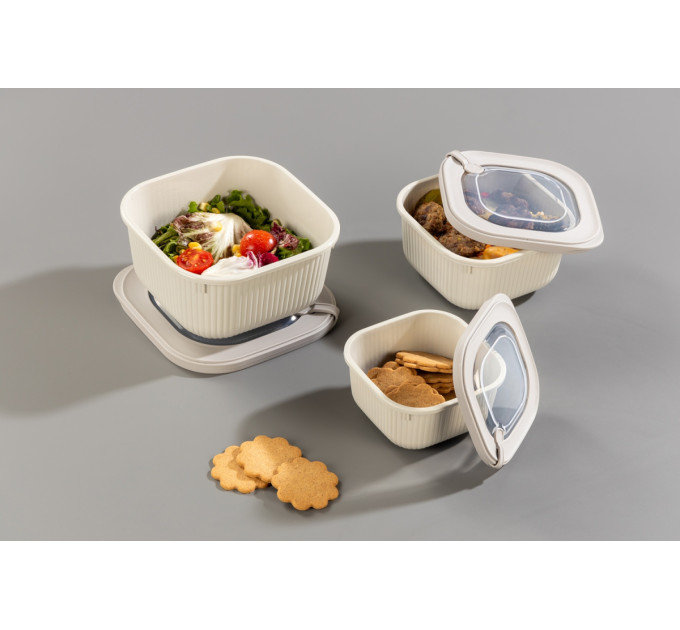 Idea Home Контейнер Idea Home 00683 Line Box Bej 1.8 л (00683 Bej)