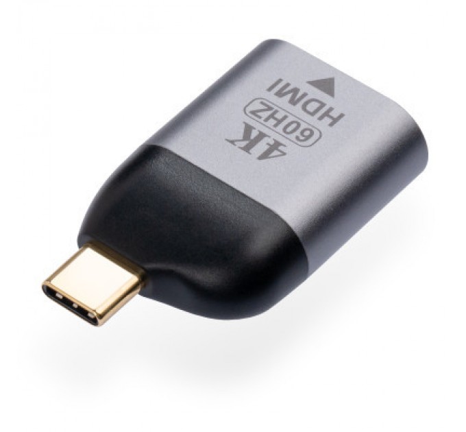 Перехідник Type-C Male to HDMI 2.0 4K60Hz compact Vinga (VCPATCHDMI2C)