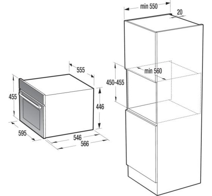 Hisense Електрична духова шафа Hisense BIM4434ABG8 (BO4CM4V1-72)