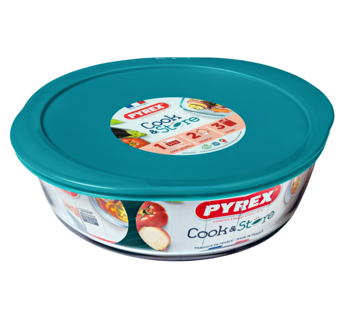 Pyrex Форма з кришкою Pyrex Cook&Store, 20х18х7 см (1л)