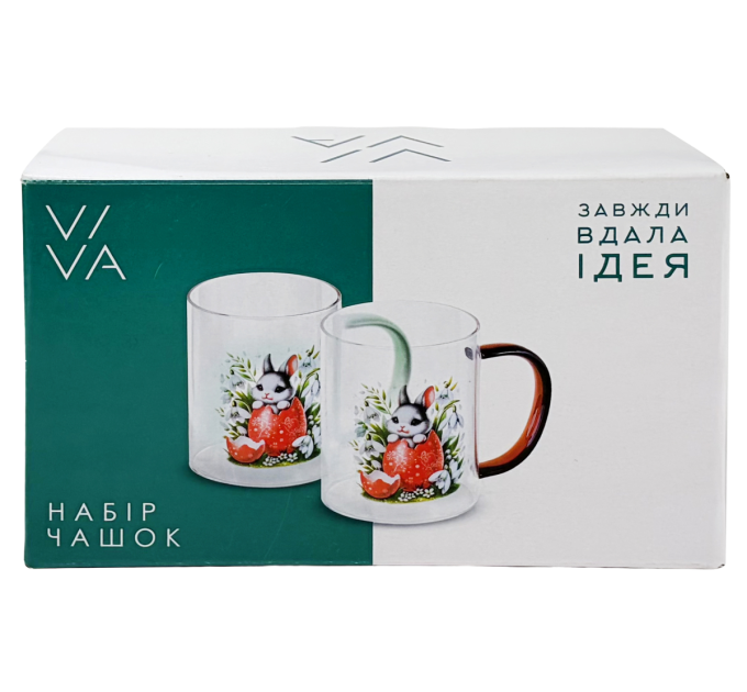 Viva Набір чашок Viva Easter Rabbit A, 2х430 мл