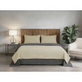 SOHO Комплект постільної білизни Soho Полуторний 150х200 см Beige/Dark gray