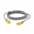 Merlion Кабель для принтера USB 2.0 AM/BM 1.5m Merlion (YT-AM/BM-1.5GY)