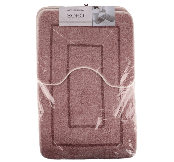SOHO Набір килимків для ванної та туалету Soho 50х40 см, 50х80 см Beige