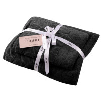 Набір рушників Soho 50х90+70х140 см Leaves Graphite 