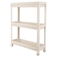 Етажерка 3-х ярусна Violet House 6015 Long Shelf 3 WHITE 54х18х67 см