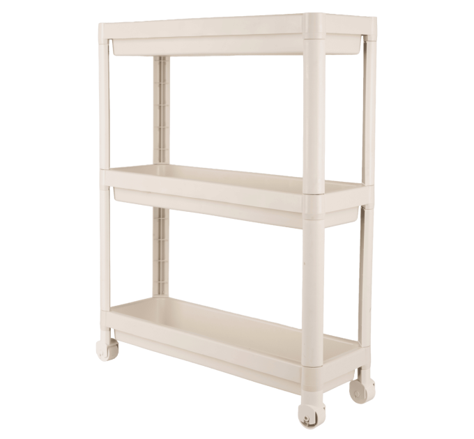 Violet House Етажерка 3-х ярусна Violet House 6015 Long Shelf 3 WHITE 54х18х67 см