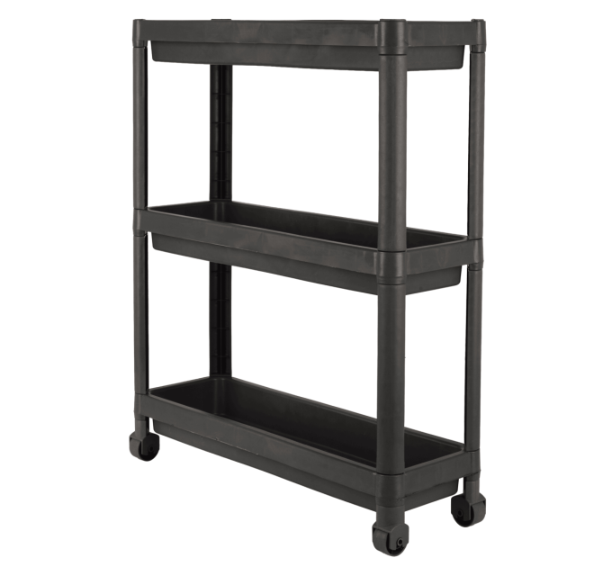 Violet House Етажерка 3-х ярусна Violet House 6015 Long Shelf 3 GREY 54х18х67 см