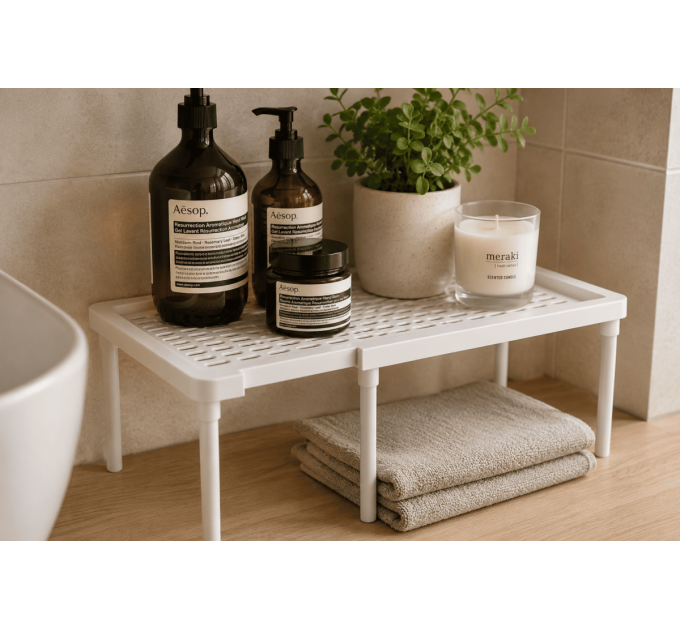 Violet House Етажерка Violet House 6036 WHITE 18х35/62х18 см
