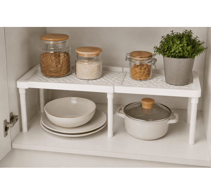 Violet House Етажерка Violet House 6036 WHITE 18х35/62х18 см