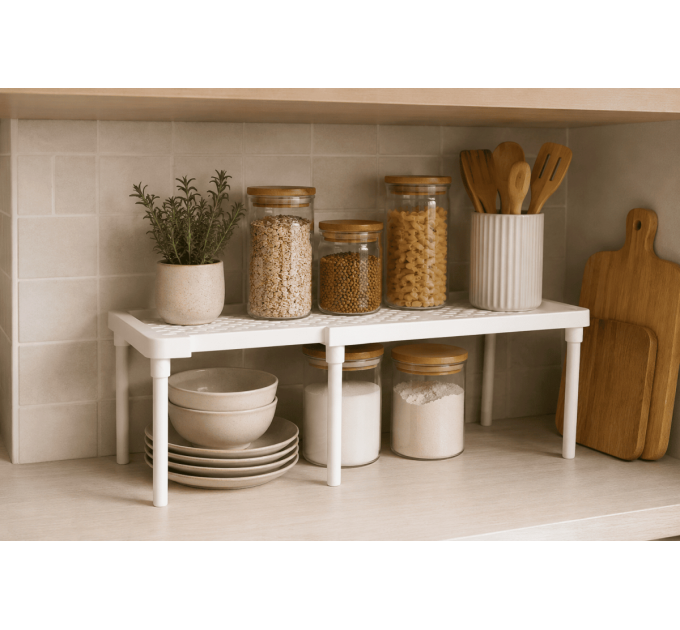 Violet House Етажерка Violet House 6036 WHITE 18х35/62х18 см
