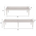 Violet House Етажерка Violet House 6036 WHITE 18х35/62х18 см