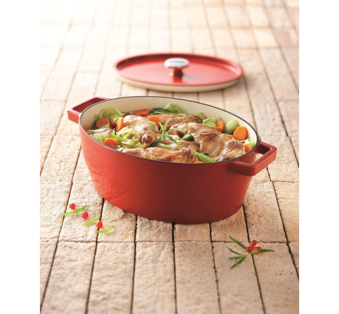 Pyrex Каструля Pyrex Slow Cook red, (6 л)