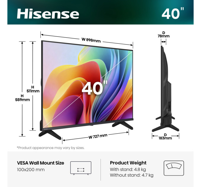 Hisense LED-телевізор Hisense 40A4S