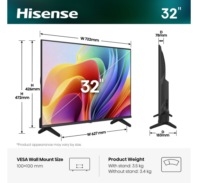 Hisense LED-телевізор Hisense 32A4S