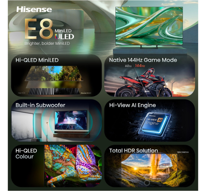 Hisense LED-телевізор Hisense 50E8S