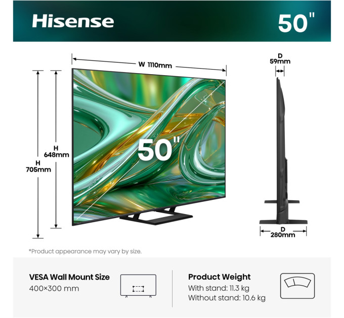 Hisense LED-телевізор Hisense 50E8S