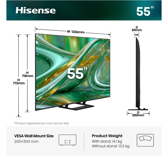 Hisense LED-телевізор Hisense 55E8S