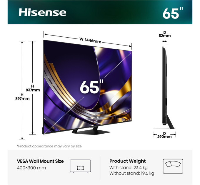 Hisense LED-телевізор Hisense 65U7S PRO