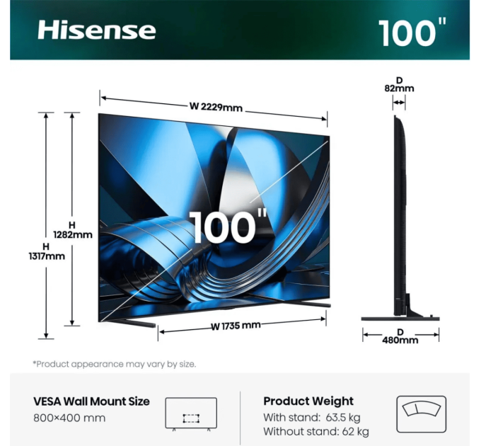 Hisense LED-телевізор Hisense 100U7SE