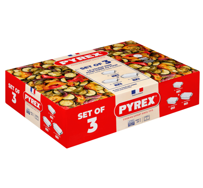 Pyrex Набір форм для запікання Pyrex, 3 предмети