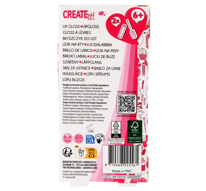 Create it! Набір блисків для губ Олівці Create It!