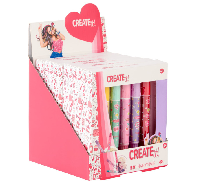 Create it! Набір крейди для волосся 5 шт Create It!