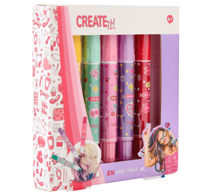 Create it! Набір крейди для волосся 5 шт Create It!
