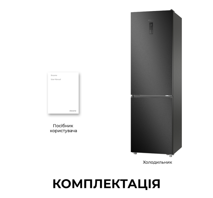 Dreame Холодильник Dreame MegaPro 201cm D class-Black