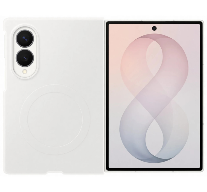 Samsung Чохол Samsung Fold 8 Wide Silicone Magnet Case EF-EF971CWEGUA White